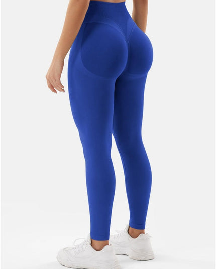 ZASUWA Female High-waisted Seamless Elastic Tight Quick Dry Hip-lift Leggings