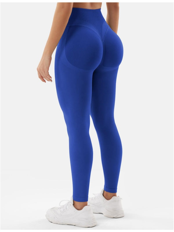ZASUWA Female High-waisted Seamless Elastic Tight Quick Dry Hip-lift Leggings