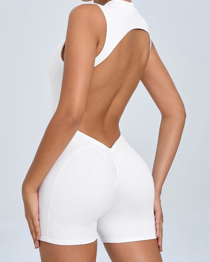 ZASUWA Female Backless Scrunch Bum With Pads Romper