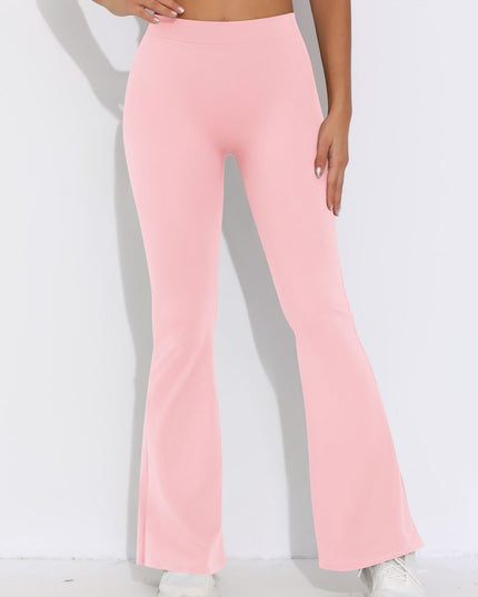 ZASUWA Female V-shaped Waist Scrunch Bum Quick-dry Flare Leggings