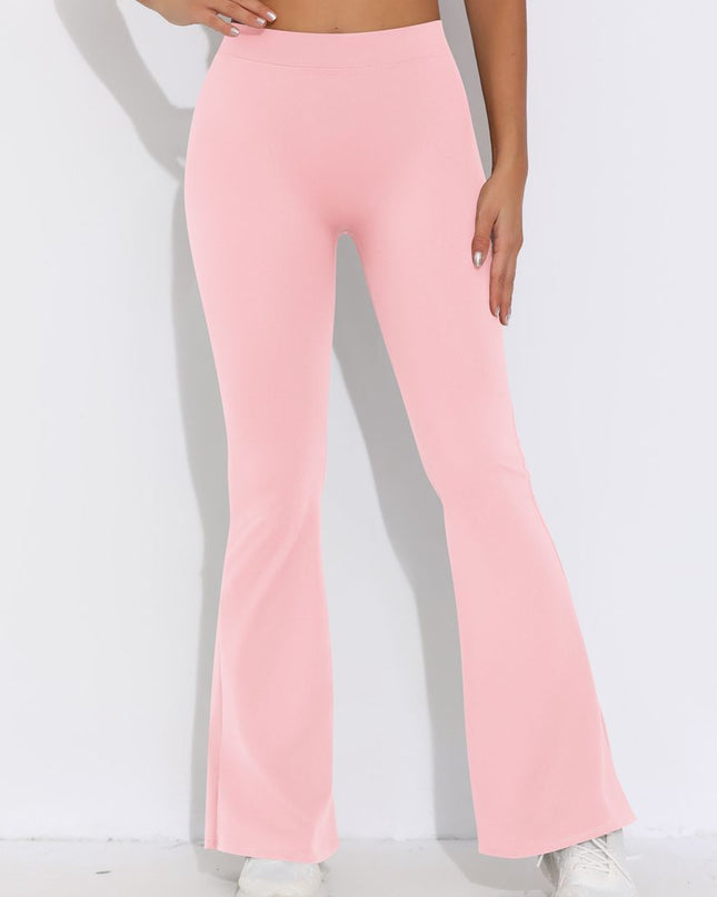 ZASUWA Female V-shaped Waist Scrunch Bum Quick-dry Flare Leggings