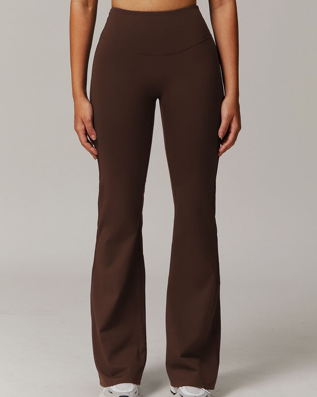 ZASUWA Female Solid Color Flare High-rise Leggings