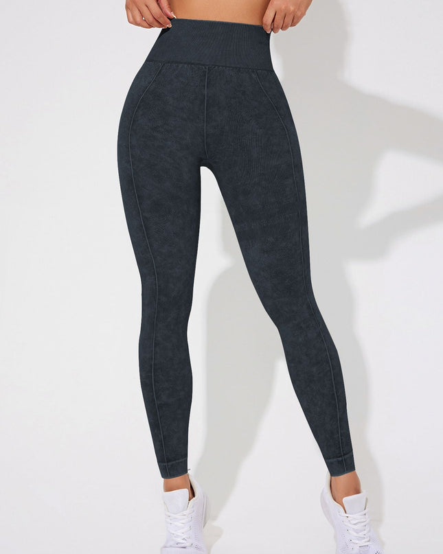 ZASUWA Female Denim Elastic Tight Hip-lift Quick Dry Leggings
