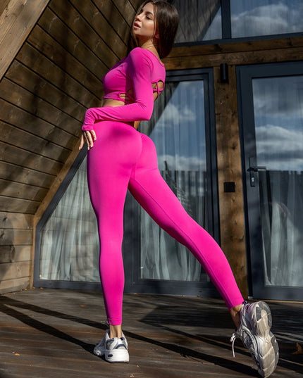 ZASUWA Female Deep V Back Scrunch Bum Cross Back Traksuit X ANECHKAANNN ⭐