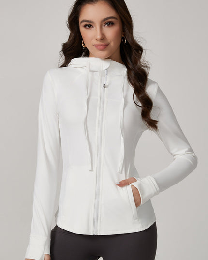 ZASUWA Female Zipper With Hat Jackets