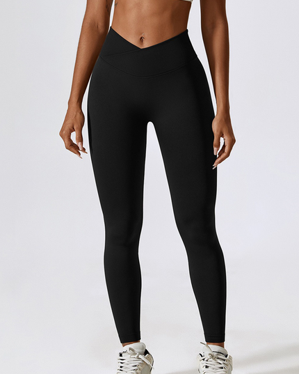 ZASUWA Female Solid Color Seamless Scrunch Bum Leggings