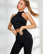 Black / S / Tank+Leggings