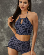 Steel Blue / S / Bras+Shorts