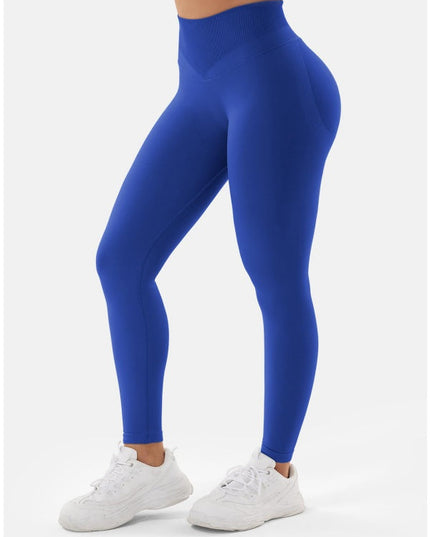 ZASUWA Female High-waisted Seamless Elastic Tight Quick Dry Hip-lift Leggings