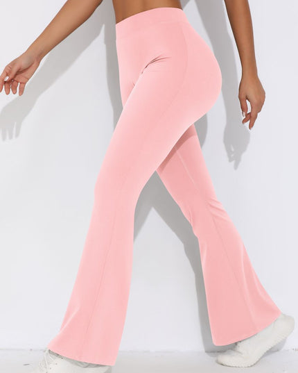 ZASUWA Female V-shaped Waist Scrunch Bum Quick-dry Flare Leggings