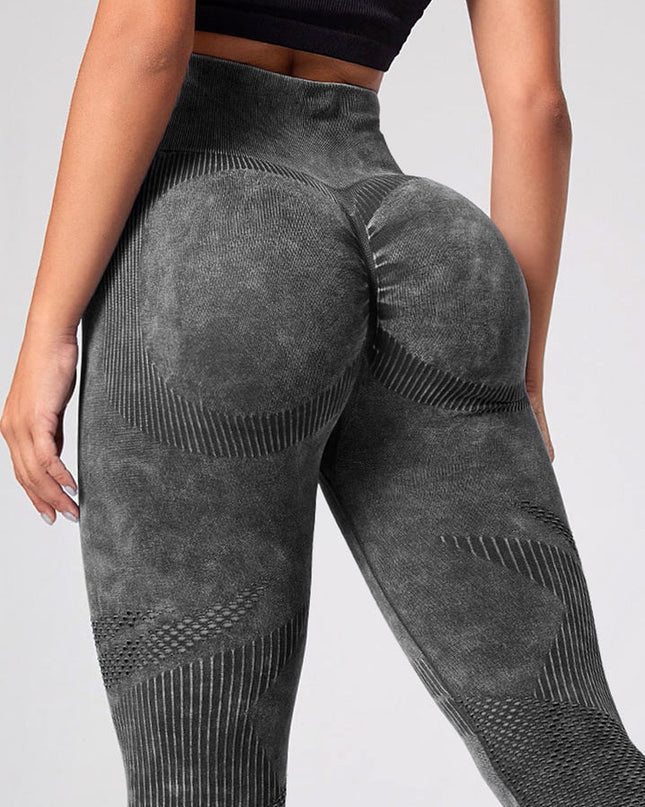 ZASUWA Female Denim Scrunch Bum Quick-dry Seamless Leggings
