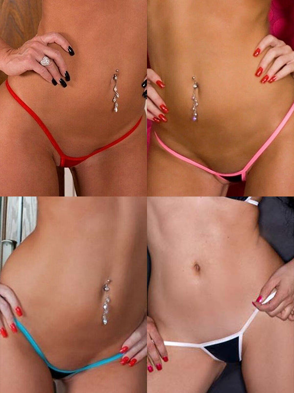 ZASUWA Female Contrast Color T-back Panties