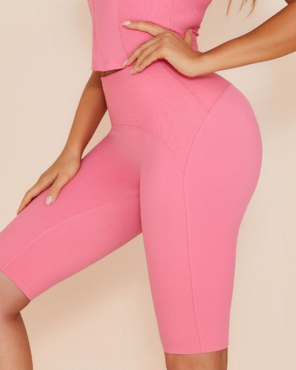 ZASUWA Female Solid Color Zipper Fashion Short Tracksuit