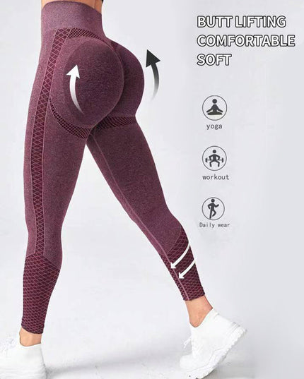 ZASUWA Female Push-up Scrunch Bum Seamless Leggings