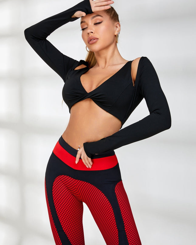 ❤ZASUWA Female Pop Style Contrast Color Leggings