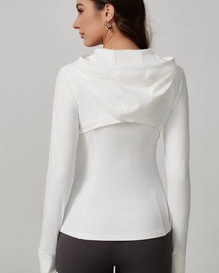 ZASUWA Female Zipper With Hat Jackets