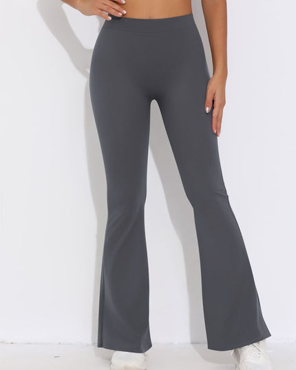ZASUWA Female V-shaped Waist Scrunch Bum Quick-dry Flare Leggings