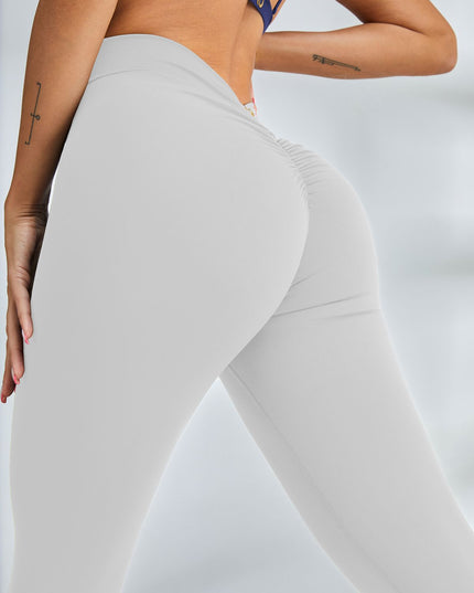 ZASUWA Female Scrunch Bum Deep V Back Leggings