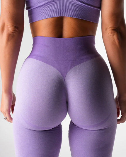 ZASUWA Female Corset Contrast Color Elastic Tight Quick Dry Hip-lift Leggings