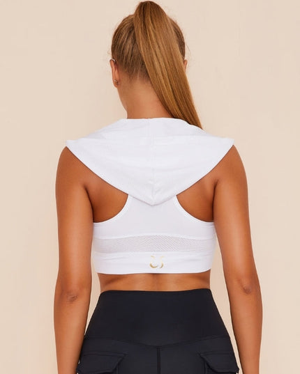 ZASUWA Female Solid Color Hooded Vests