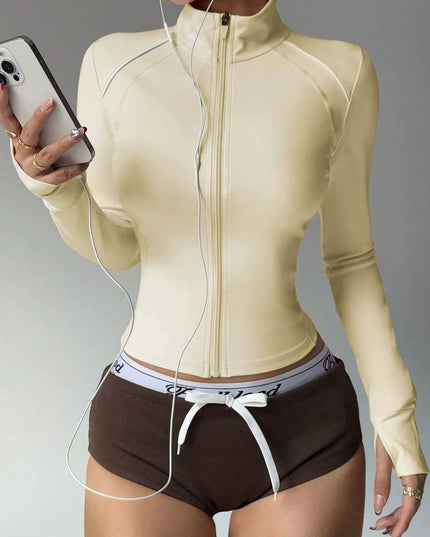 ZASUWA Female Zipper Stand Collar Jackets