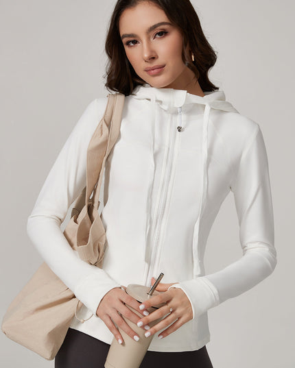 ZASUWA Female Zipper With Hat Jackets