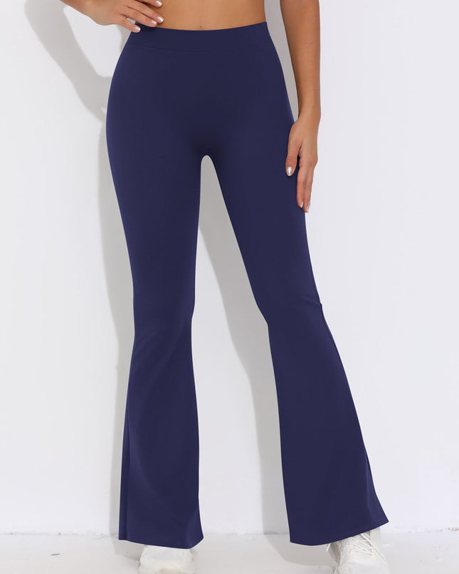 ZASUWA Female V-shaped Waist Scrunch Bum Quick-dry Flare Leggings