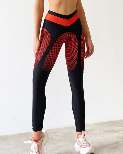 ❤ZASUWA Female Pop Style Contrast Color Leggings