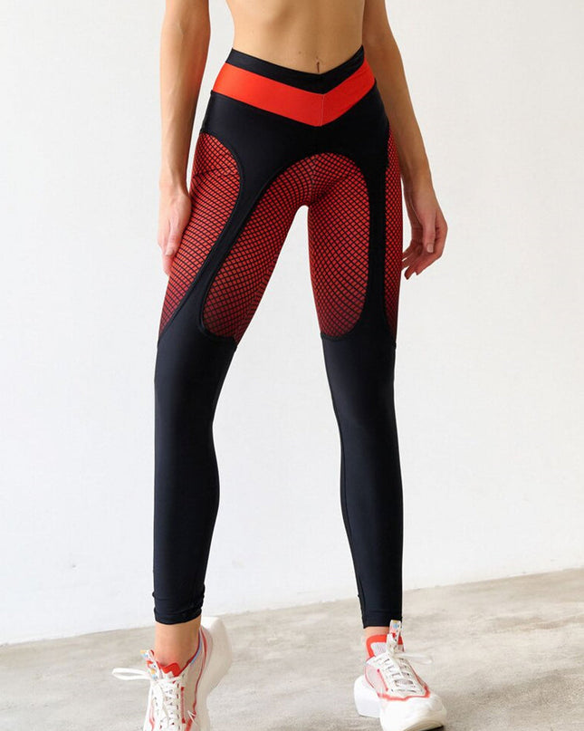 ❤ZASUWA Female Pop Style Contrast Color Leggings
