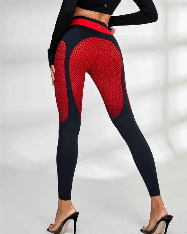 ❤ZASUWA Female Pop Style Contrast Color Leggings