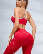 Red / S / Leggings+Bras B