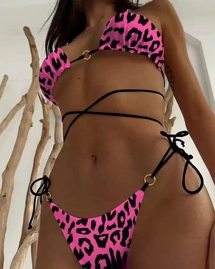 ZASUWA Female Sexy Zebra Print Bikini Set