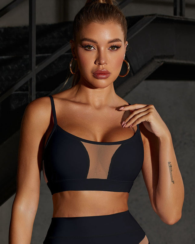 ❤ZASUWA Female Super Sexy Unique Mesh Sports Bras