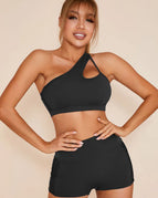 Black / XS / Shorts+Bras