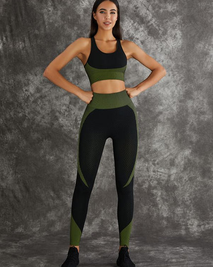 ZASUWA Female 3 Pieces Long Sleeve Zippers Fitness Suit