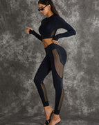 Black / M / Long Sleeves+Leggings