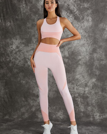 ZASUWA Female 3 Pieces Long Sleeve Zippers Fitness Sportswear