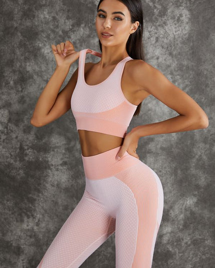 ZASUWA Female 3 Pieces Long Sleeve Zippers Fitness Sportswear