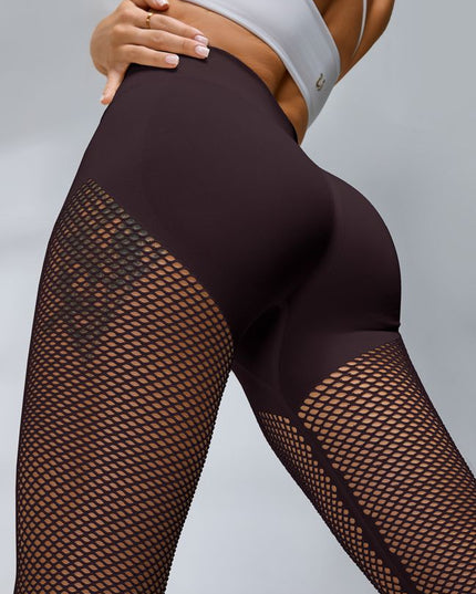 ZASUWA Female Sexy Fishnet Scrunch Bum Leggings