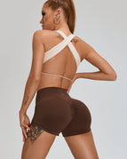 Tan / S / Shorts+Bras