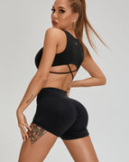 Black / S / Shorts+Bras