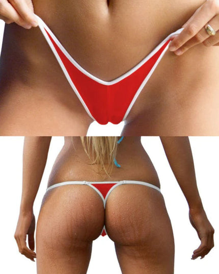 ZASUWA Female Contrast Color Stripe T-back Panties