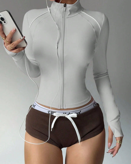 ZASUWA Female Zipper Stand Collar Jackets