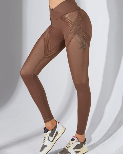 ZASUWA Female Mesh Cross Back Quick Dry Tracksuit