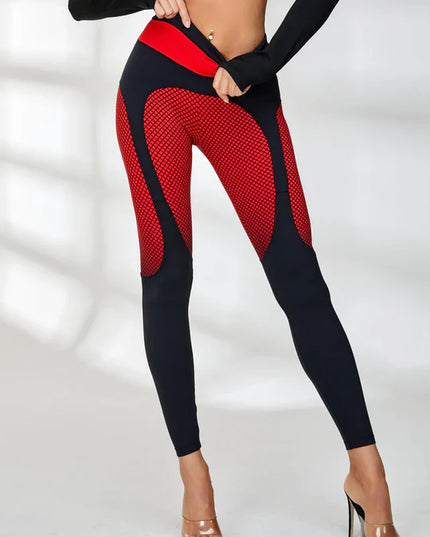 ❤ZASUWA Female Pop Style Contrast Color Leggings