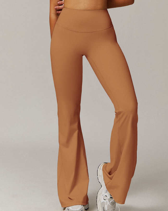 ZASUWA Female Solid Color Flare High-rise Leggings