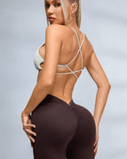 Brown / S / Sports Bras+Leggings