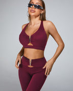 Red / XS / Leggings+Bras