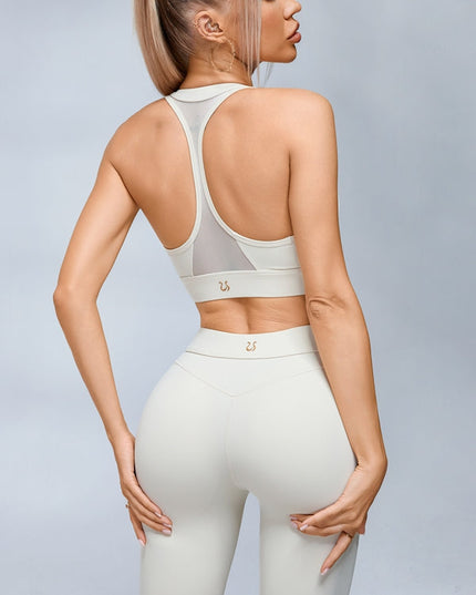 ZASUWA Female Sexy Sheer Mesh Push Up Hip-lift Tracksuit