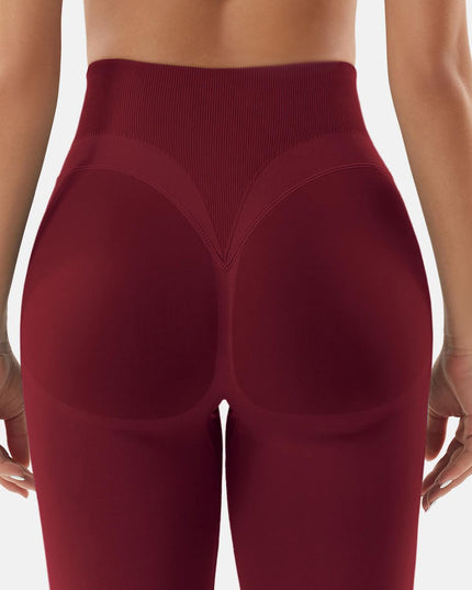 ZASUWA Female High-waisted Seamless Elastic Tight Quick Dry Hip-lift Leggings